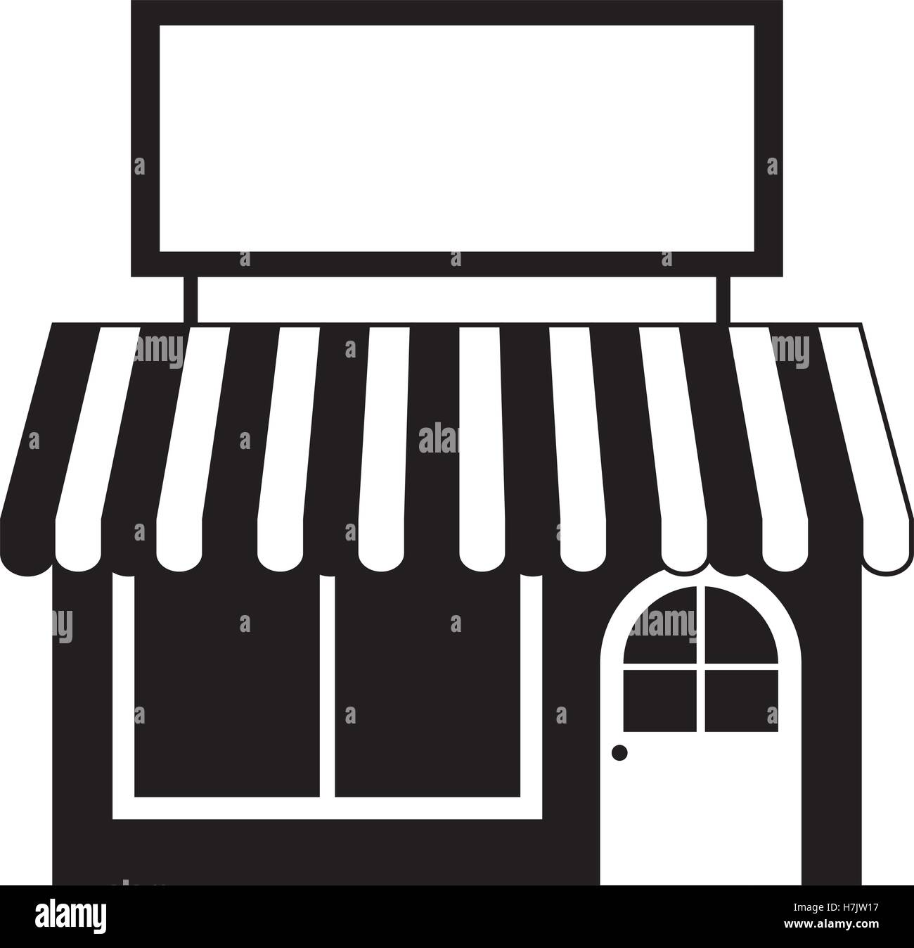 Small store icon. Shop retail market and business theme ...