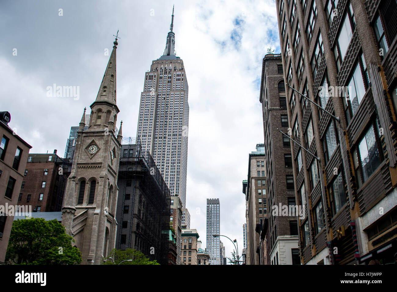 New York City USA Skyline empire state the Big Apple Skyscraper Stock ...