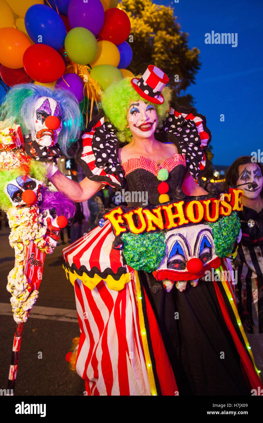 West Hollywood Halloween Carnaval, Los Angeles, California, USA Stock