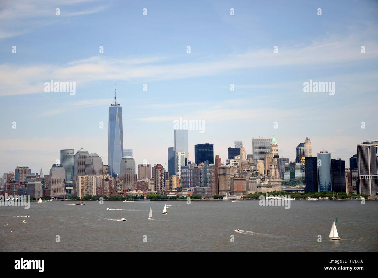 New York City USA Skyline the Big Apple River View Stock Photo - Alamy