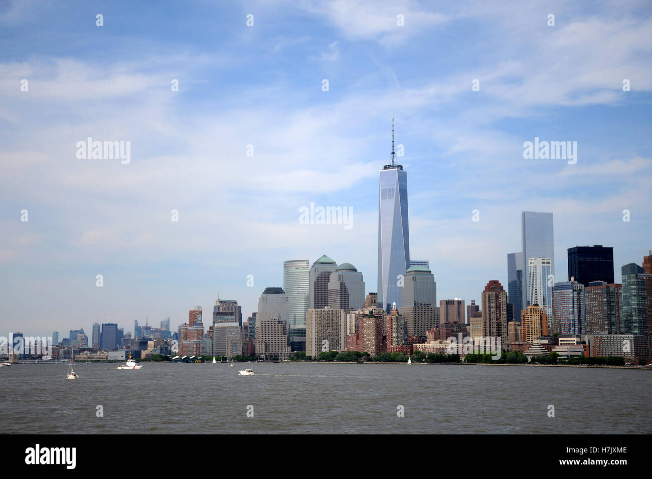 New York City USA Skyline the Big Apple River View 3 Stock Photo - Alamy