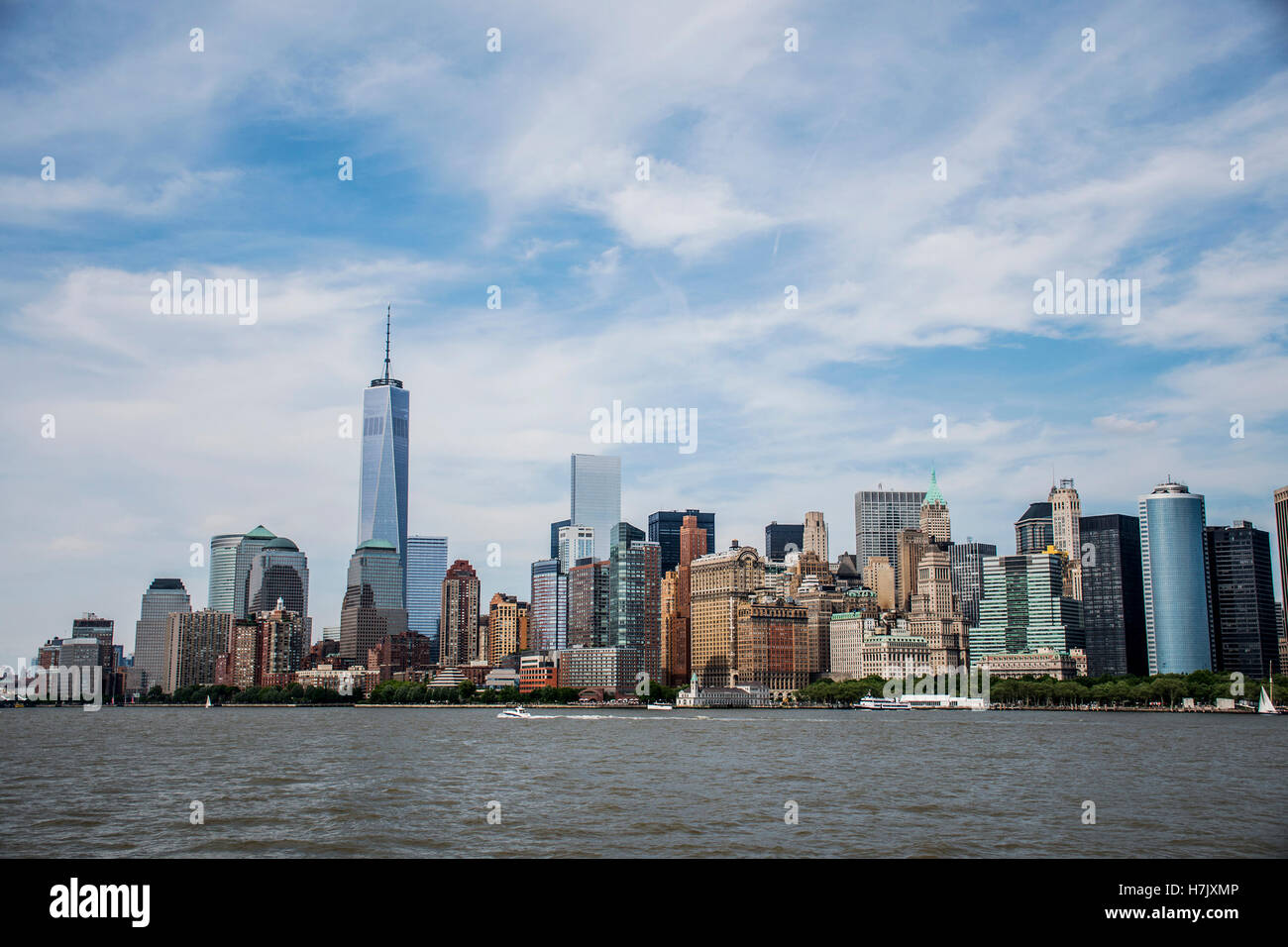 New York City USA Skyline the Big Apple River View 4 Stock Photo - Alamy