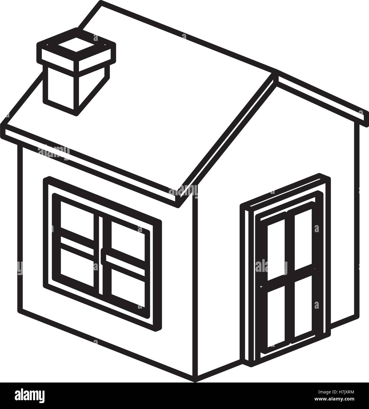 Isometric house and home building icon. Real estate construction ... Isometric house and home building icon. Real estate construction ...