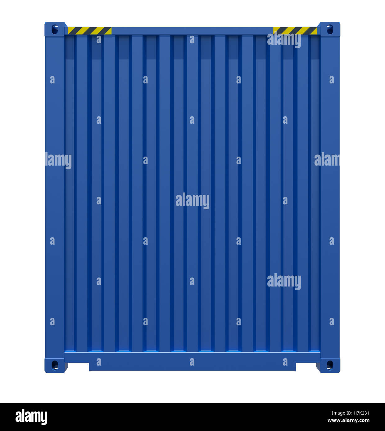 Blue shipping container Stock Photo Alamy