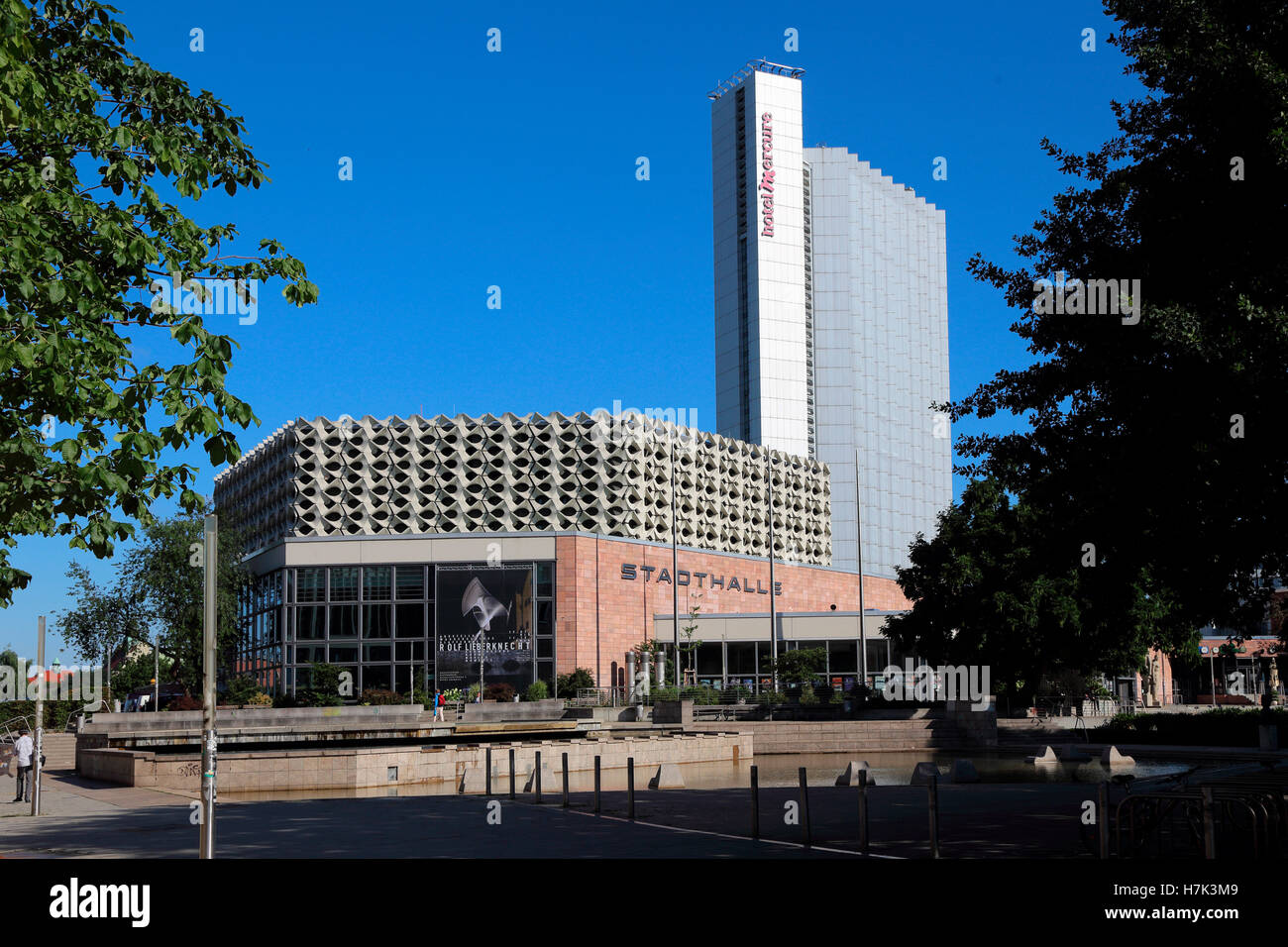 Chemnitz Hotel Mercure Stadthalle Stock Photo