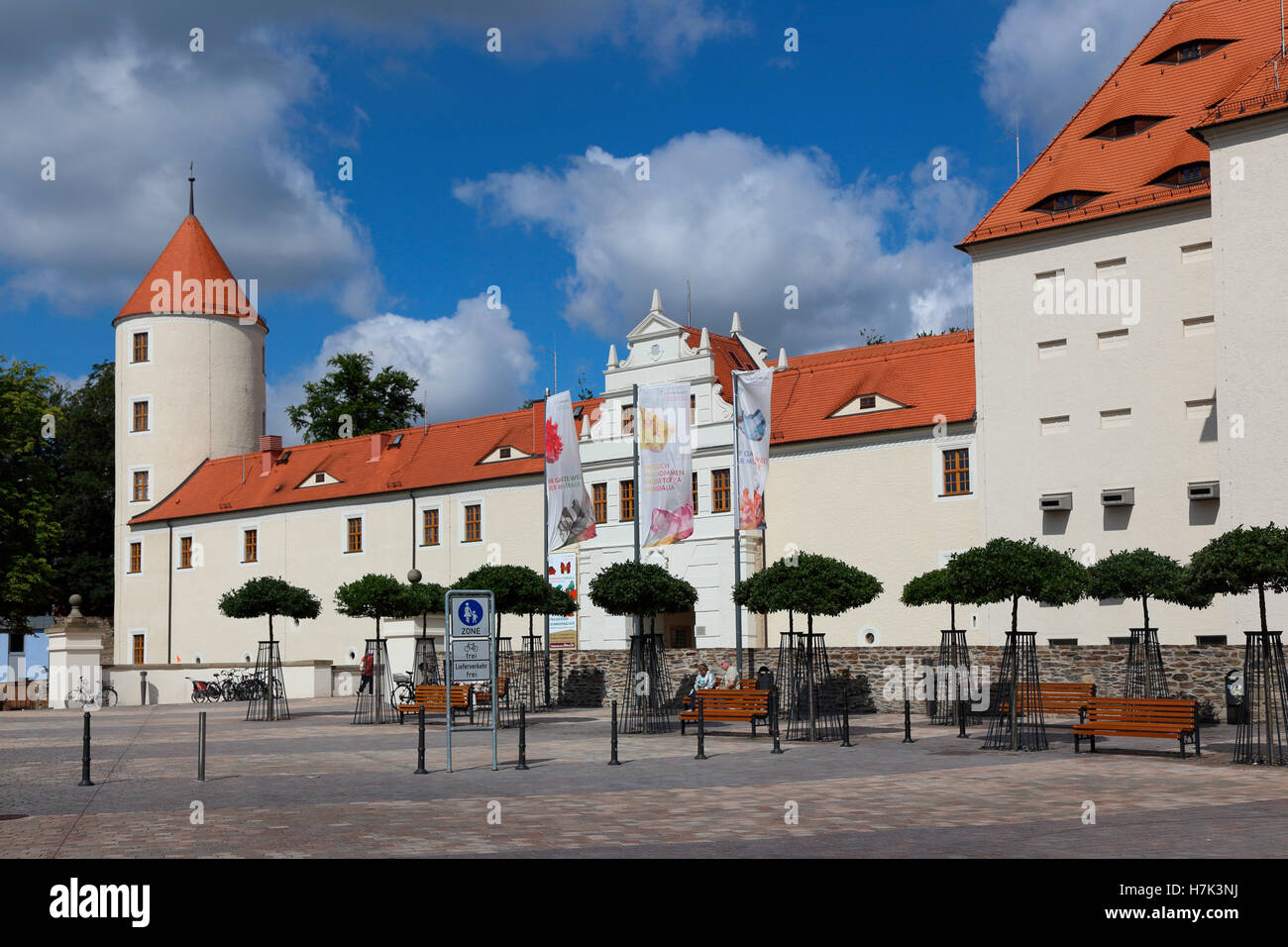 Freiberg Schloss Freudenstein Castle Stock Photo Alamy