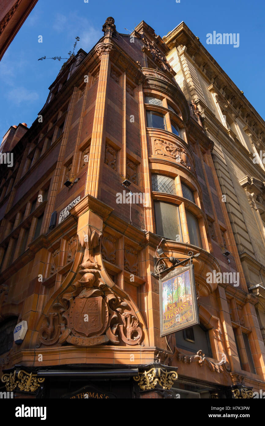 Mr. Thomas's Chop House on Cross Street Manchester. Stock Photo