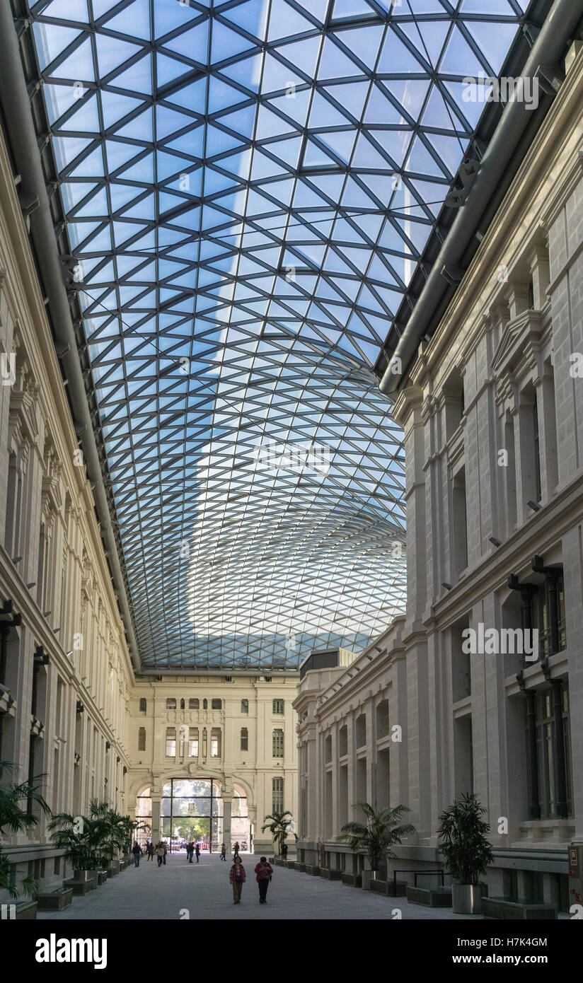 Geodesic Crystal The geodesic, Crystal Gallery covering the courtyard of the Palacio de ...