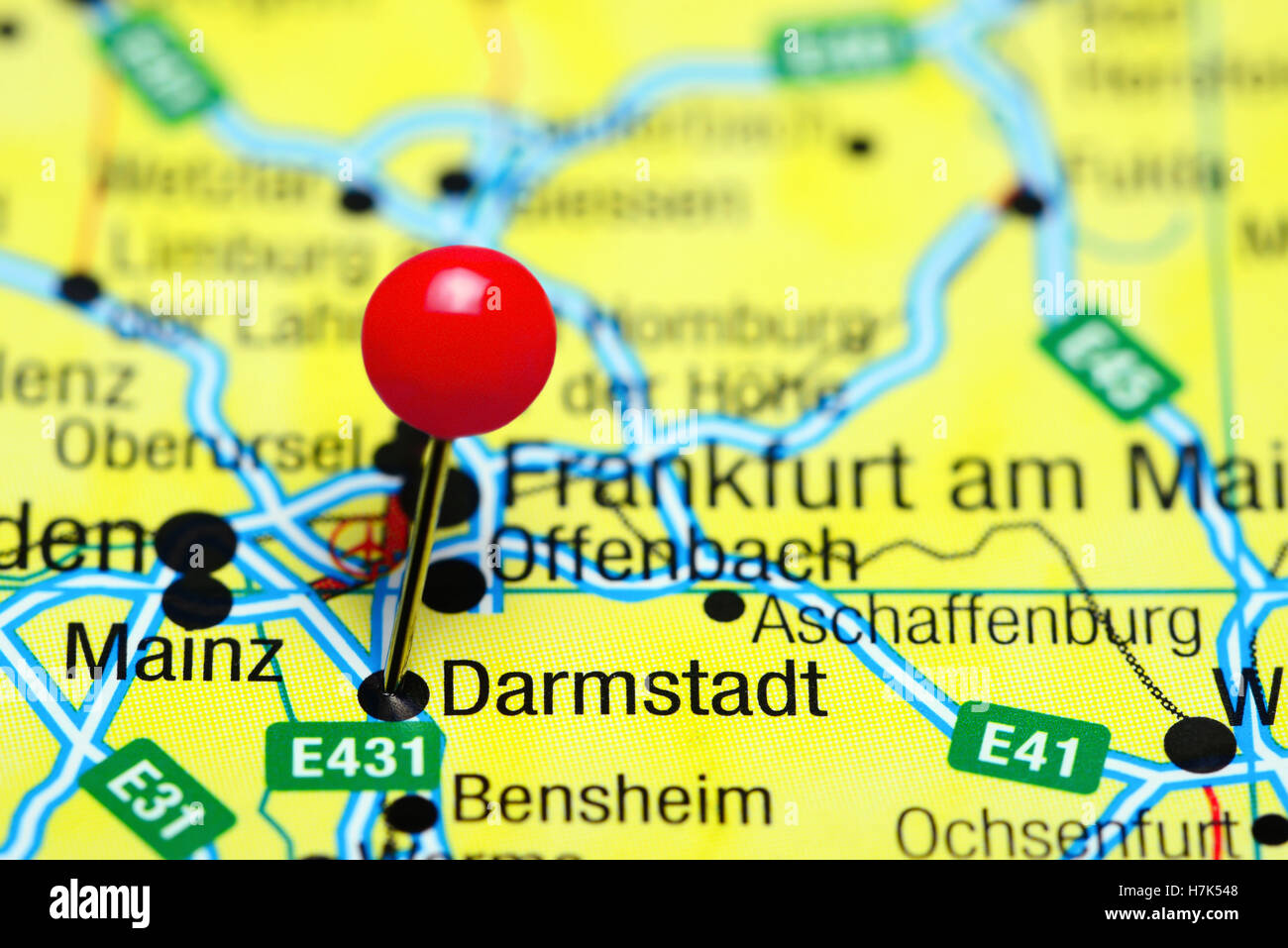Darmstadt map hires stock photography and images Alamy