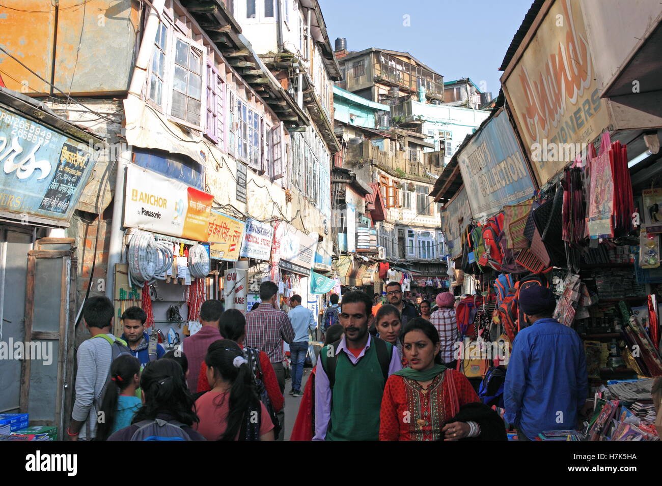 Lower Bazar, Shimla, Himachal Pradesh, India, Indian subcontinent, South Asia Stock Photo