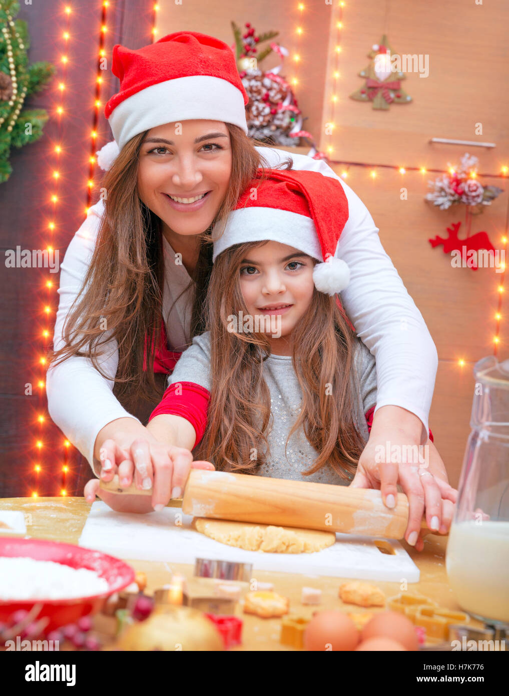 mother and daughter christmas