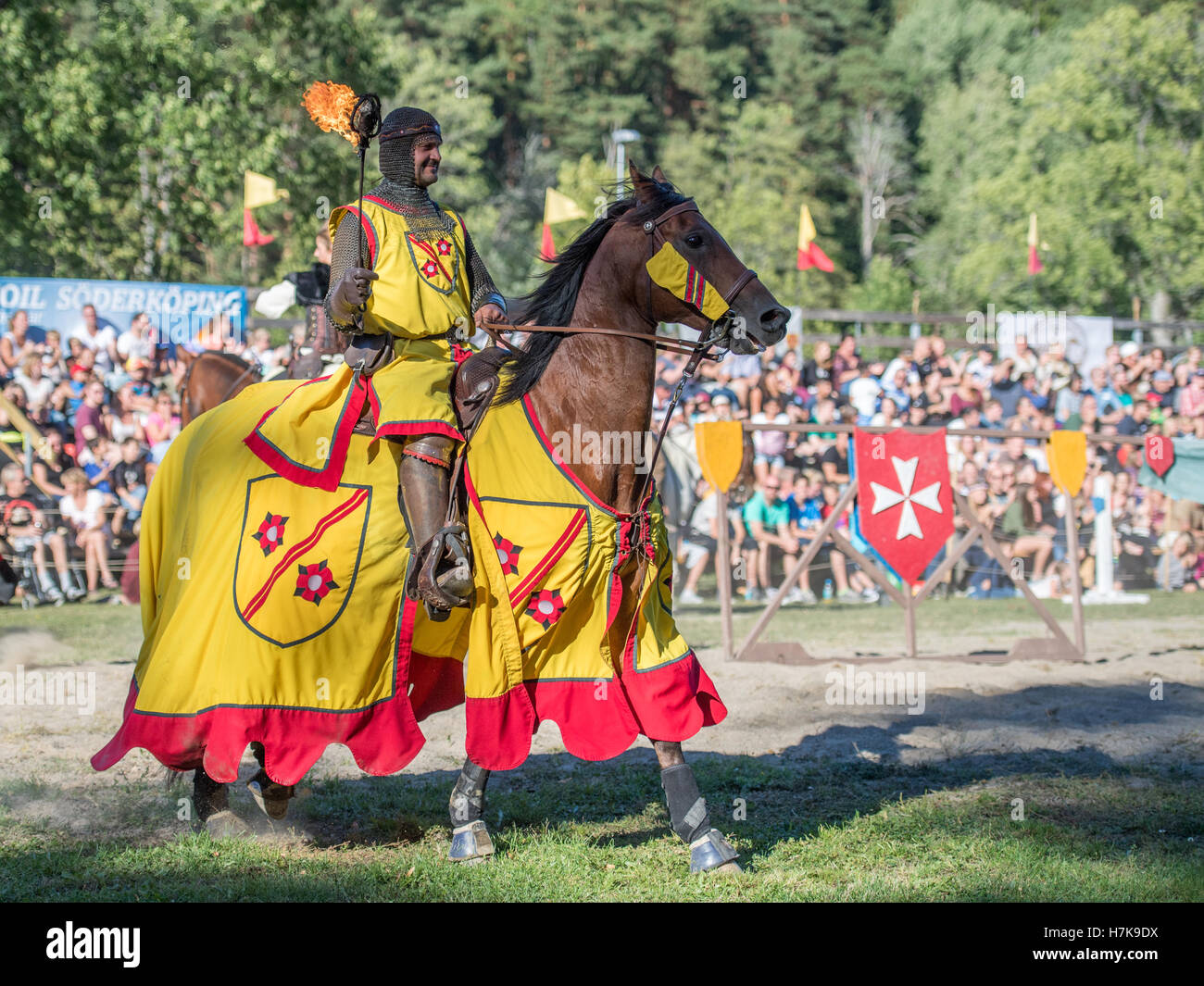 A medieval festival with medieval style tournament is an annual event