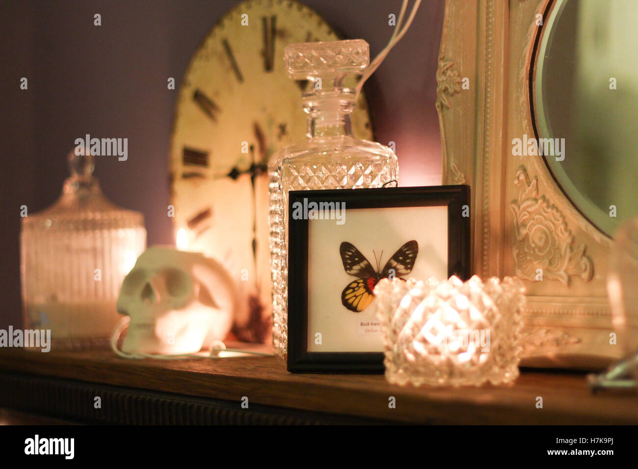 Mantle clock inside hi-res stock photography and images - Alamy