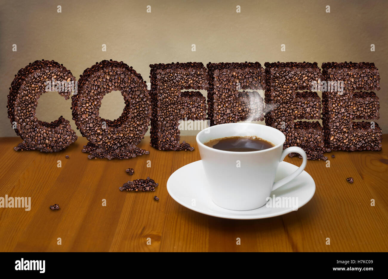 Coffee Mocca made by Nutella, Espresso and milk Stock Photo - Alamy