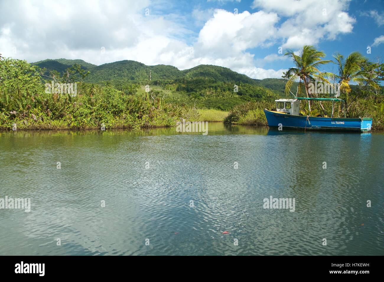 The indian River (near the mouth) Stock Photo