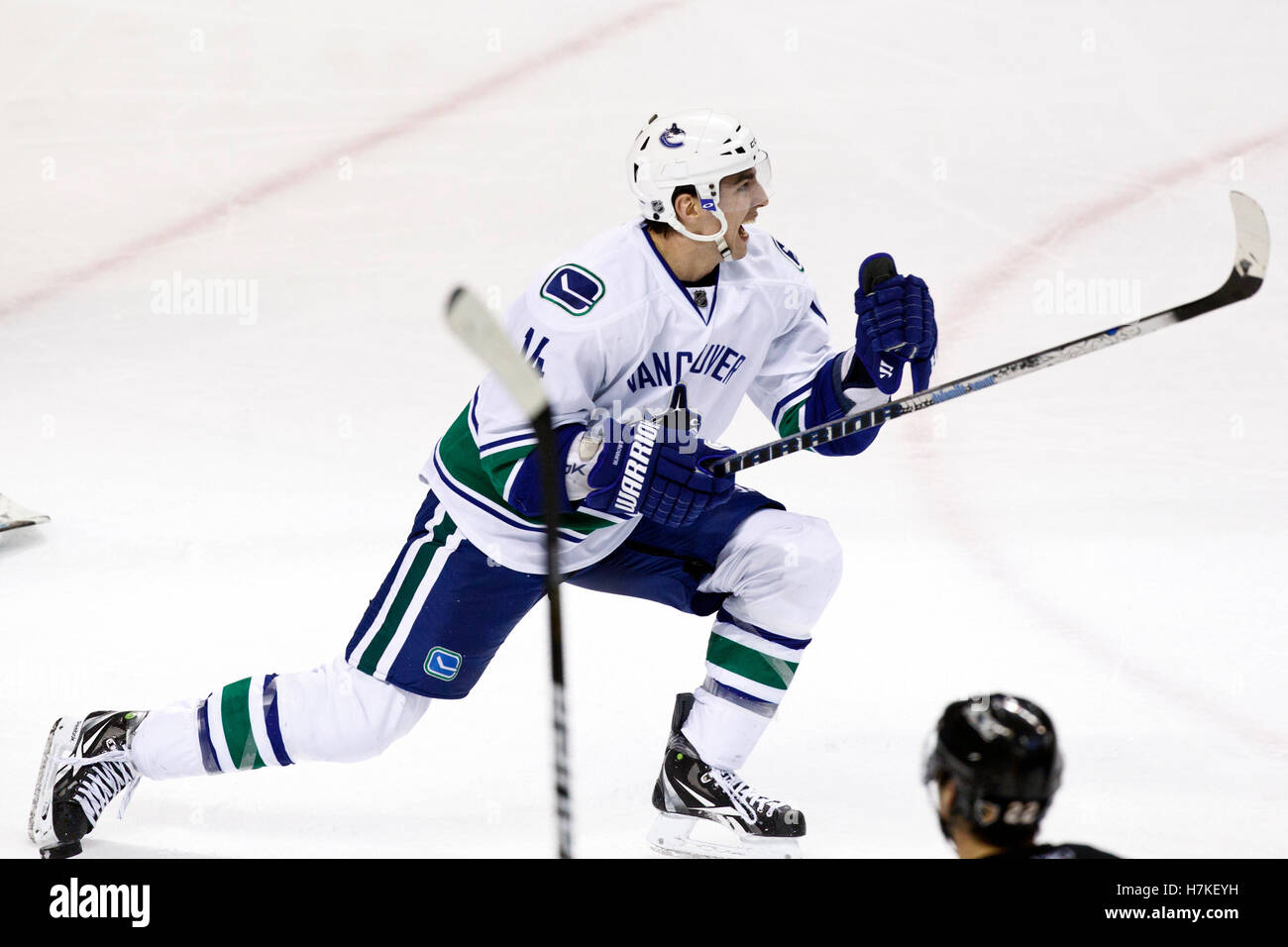 Alex Burrows Photo Canucks Home Jersey (Skating Tongue Out)