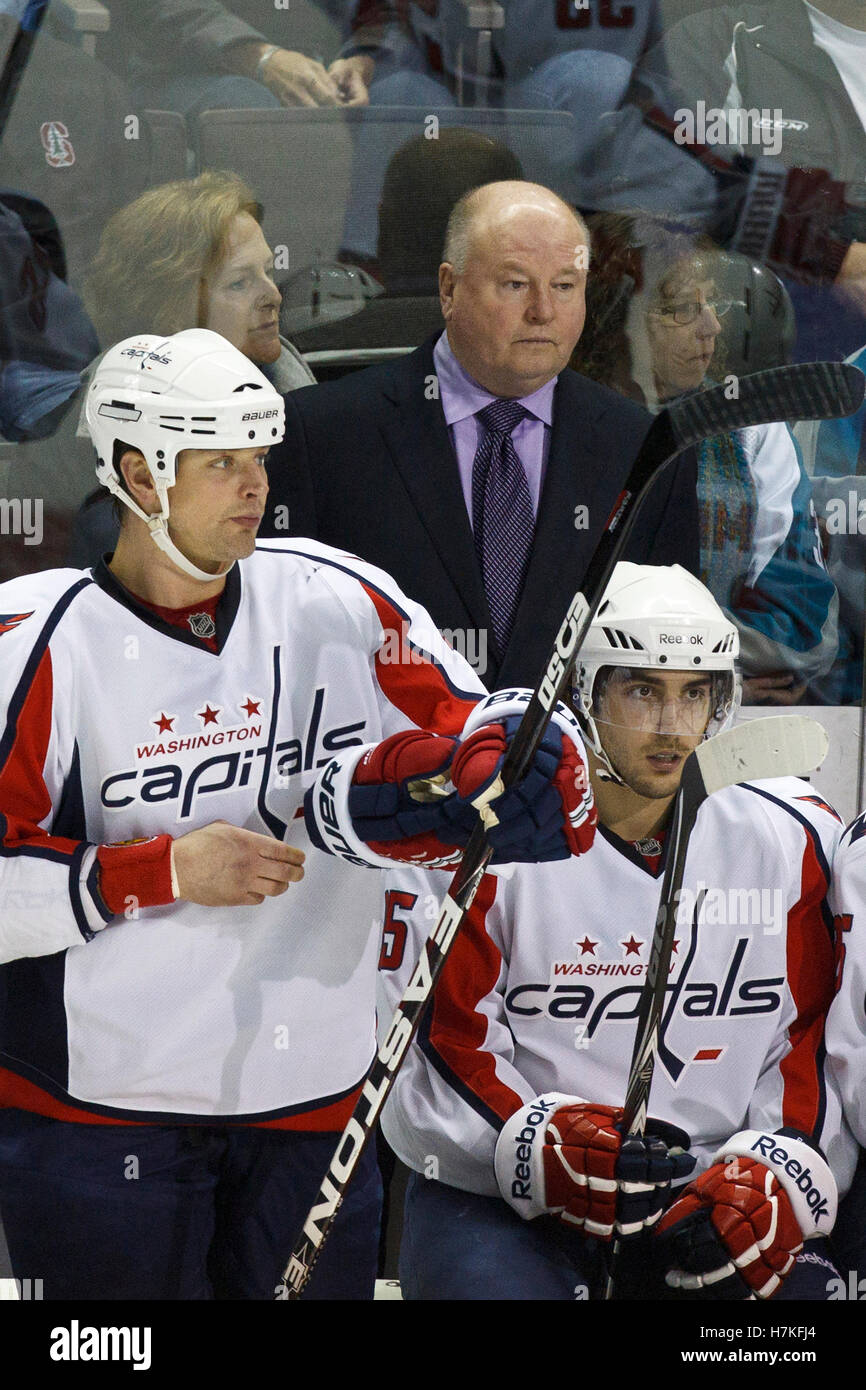 February 17, 2011; San Jose, CA, USA; Washington Capitals head coach