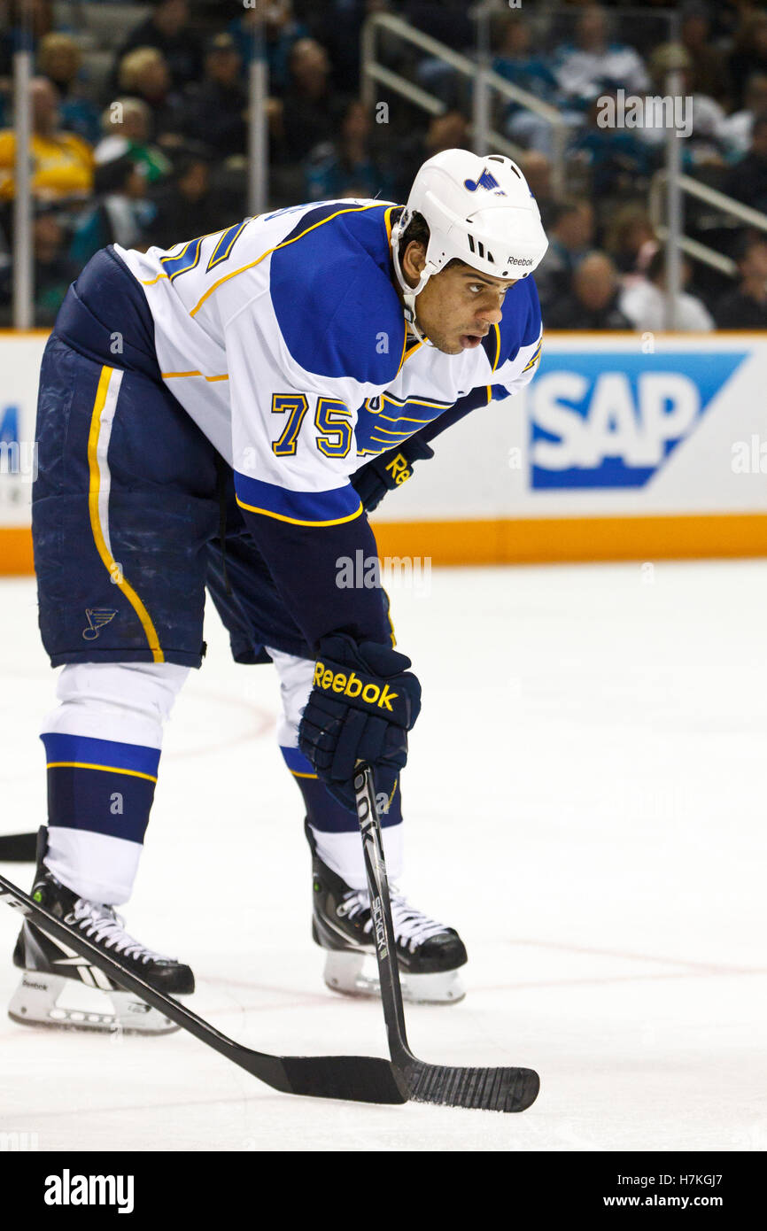 Ryan Reaves St. Louis Blues Game-Used Away Set 4 Jersey - Worn During April  6, 2017 through Western Conference Semi-Finals - NHL Auctions