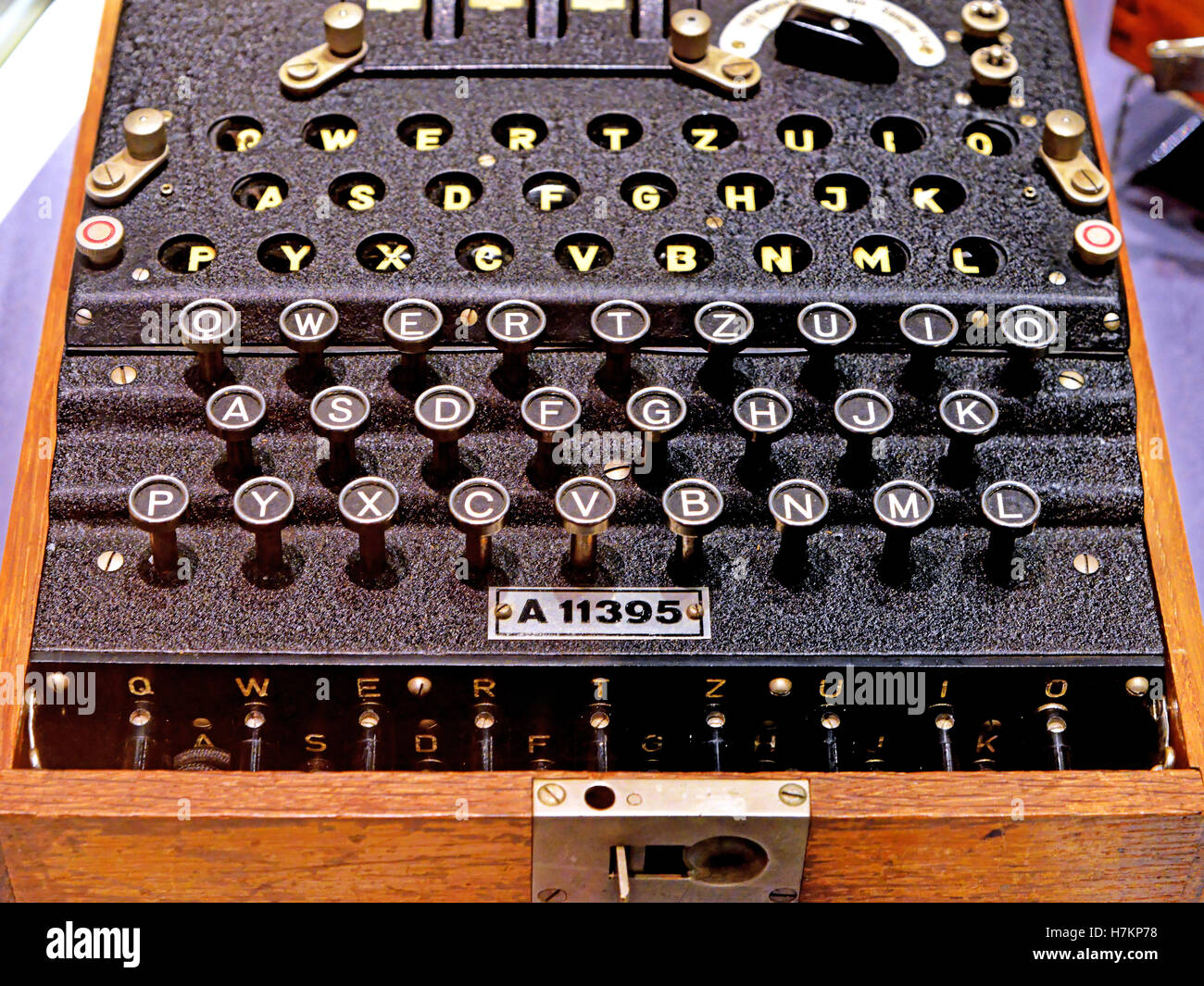 German Wwii Coding Enigma Machine Stock Photo Alamy