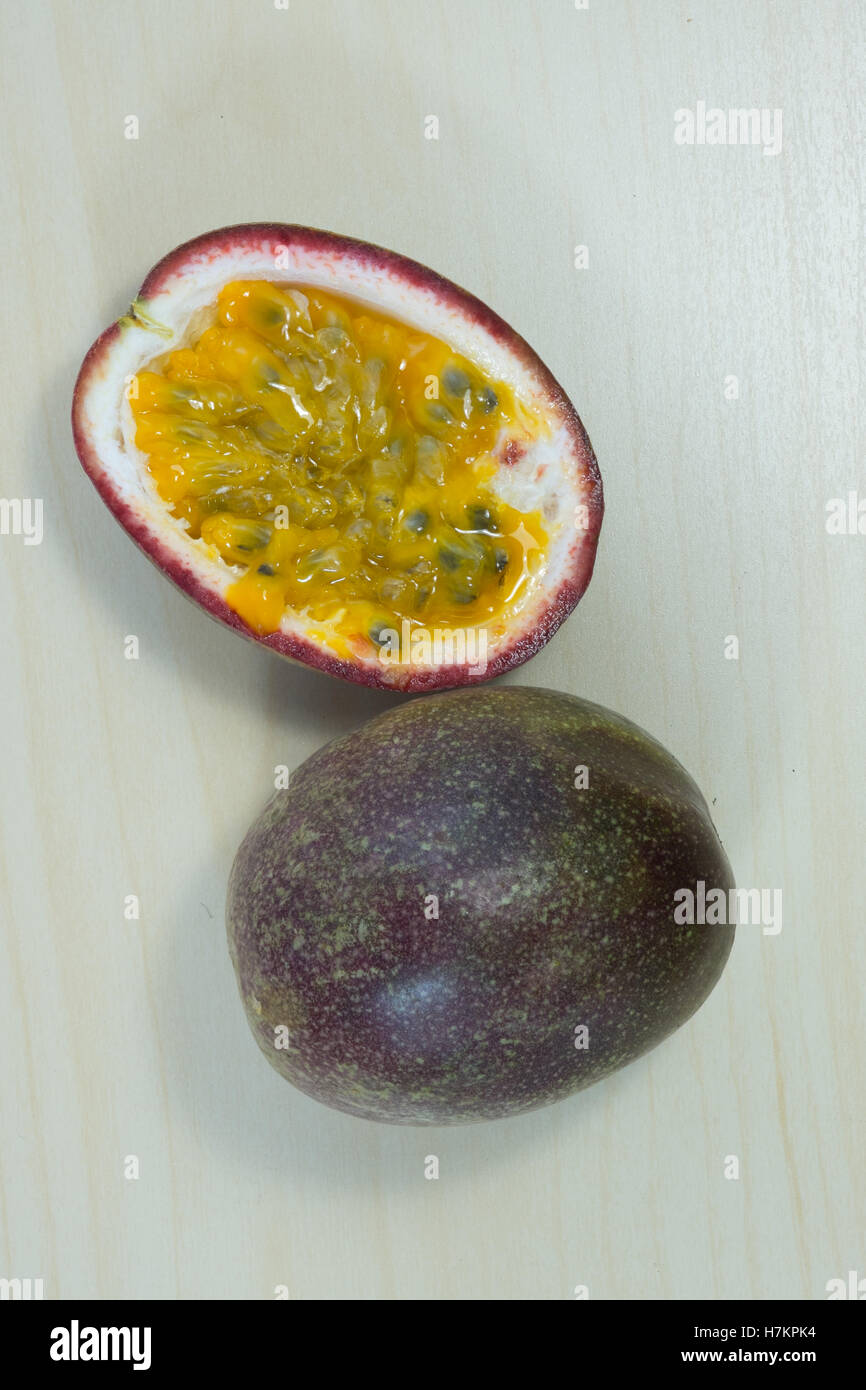Tropical Passion fruit Stock Photo - Alamy