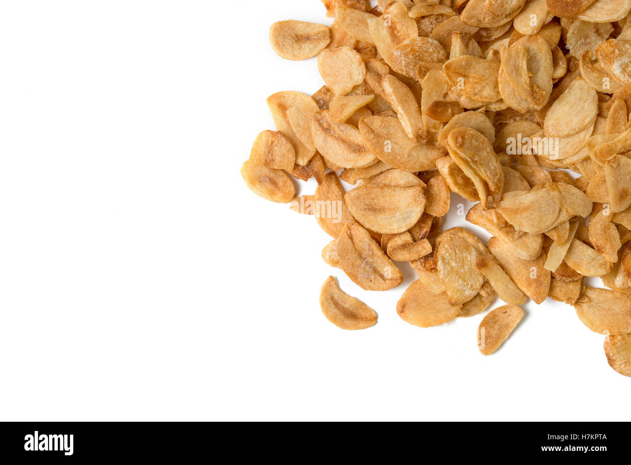 fried garlic Stock Photo