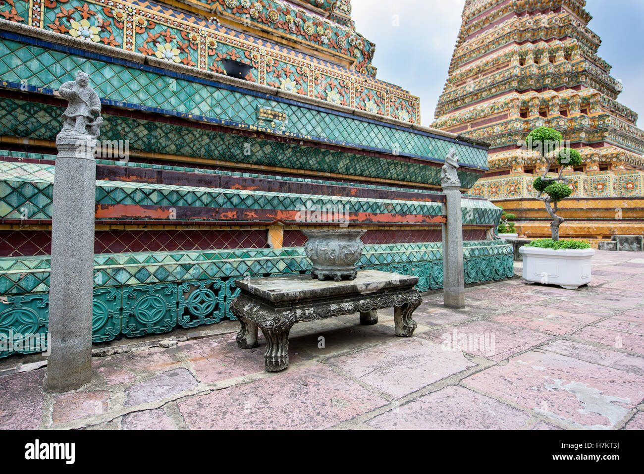 Wat Pho temple in Bangkok in Thailand Stock Photo - Alamy