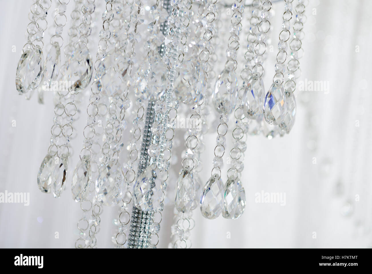 Wedding crystal decorations Stock Photo Alamy