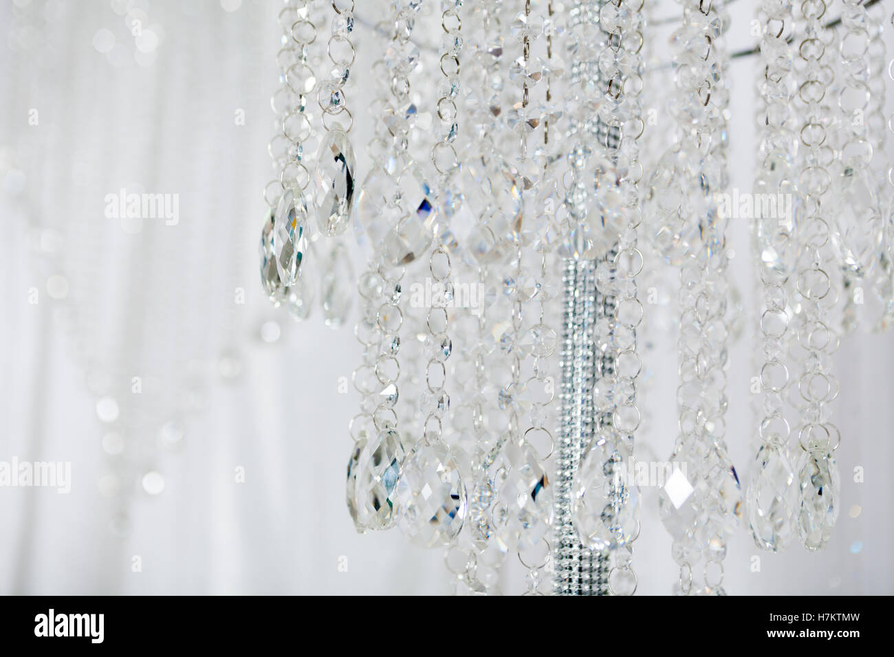 Wedding crystal decorations Stock Photo Alamy