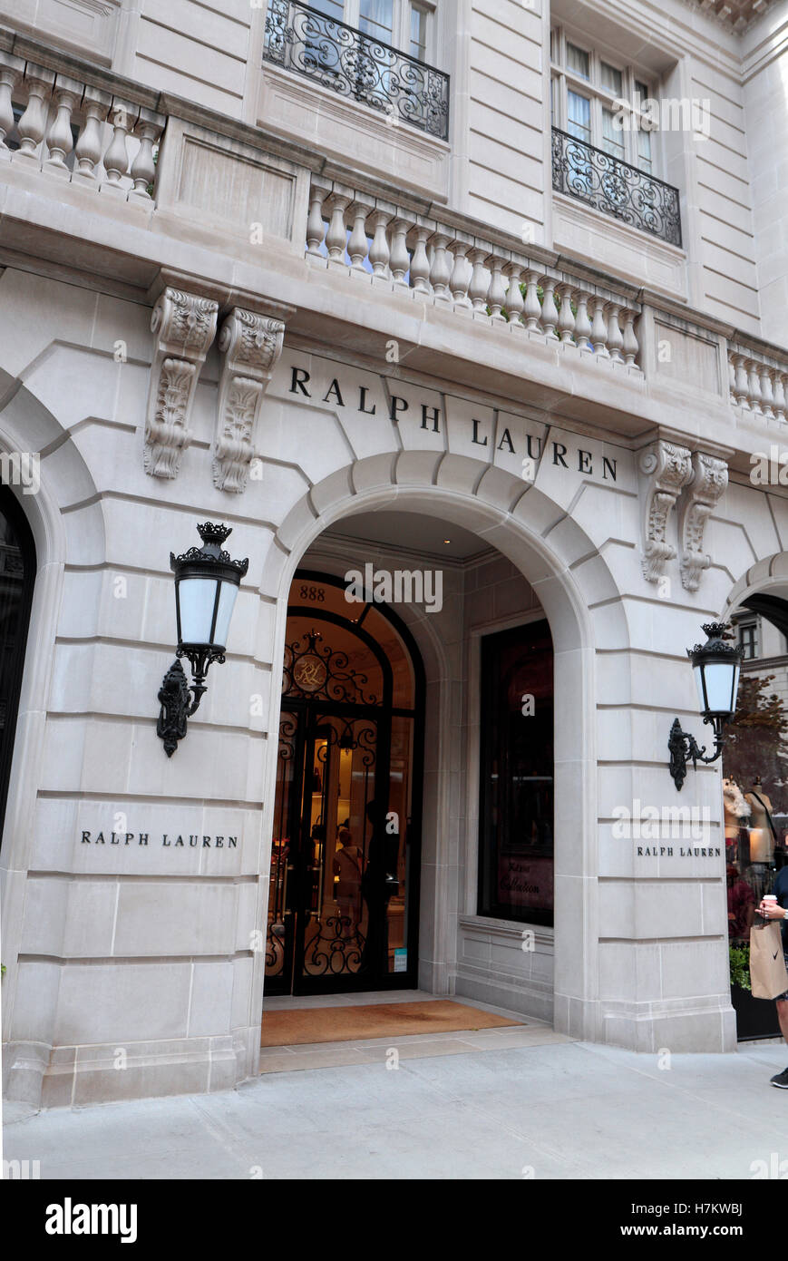 The entrance to the Ralph Lauren Men's Flagship store in Manhattan, New York  City, United States Stock Photo - Alamy