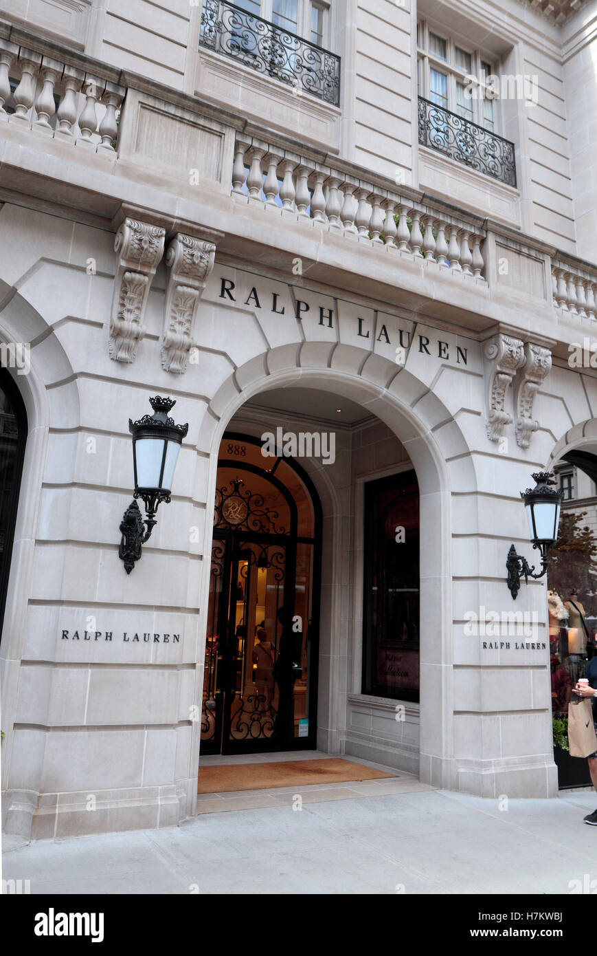 The entrance to the Ralph Lauren Men's Flagship store in Manhattan, New  York City, United States Stock Photo - Alamy