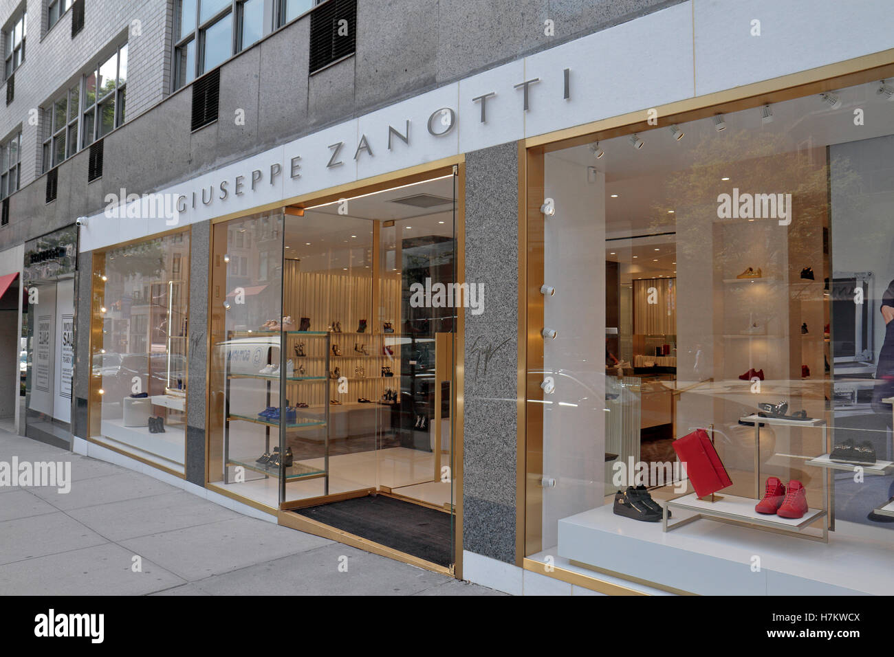 The Giuseppe Zanotti Designer Shoes & Accessories store in Manhattan Stock  Photo - Alamy