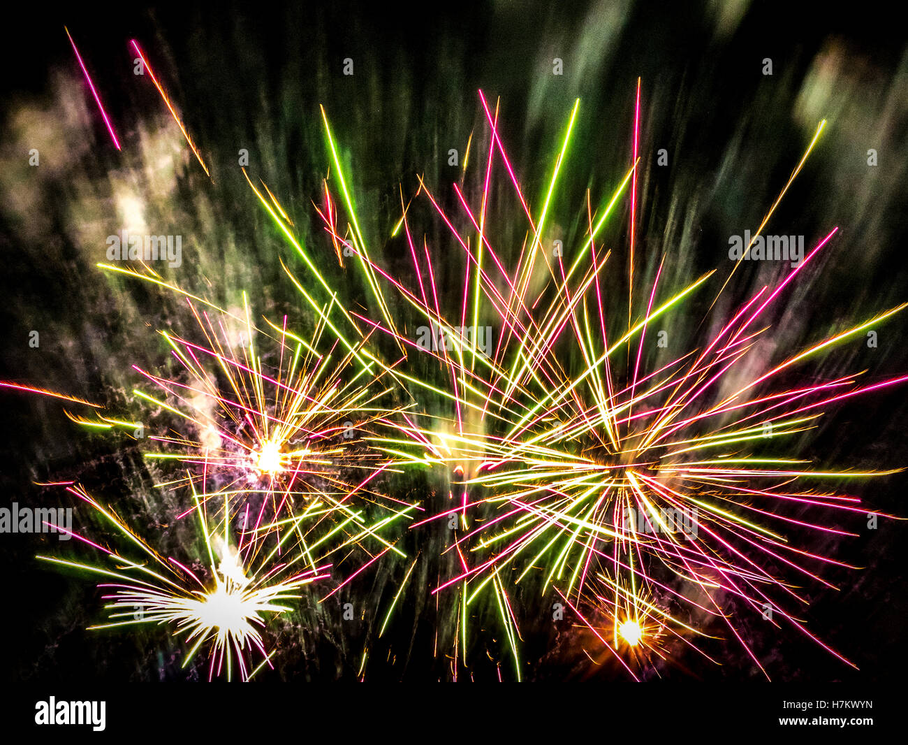 Chislehurst Rotary Fireworks display 2016 Stock Photo Alamy