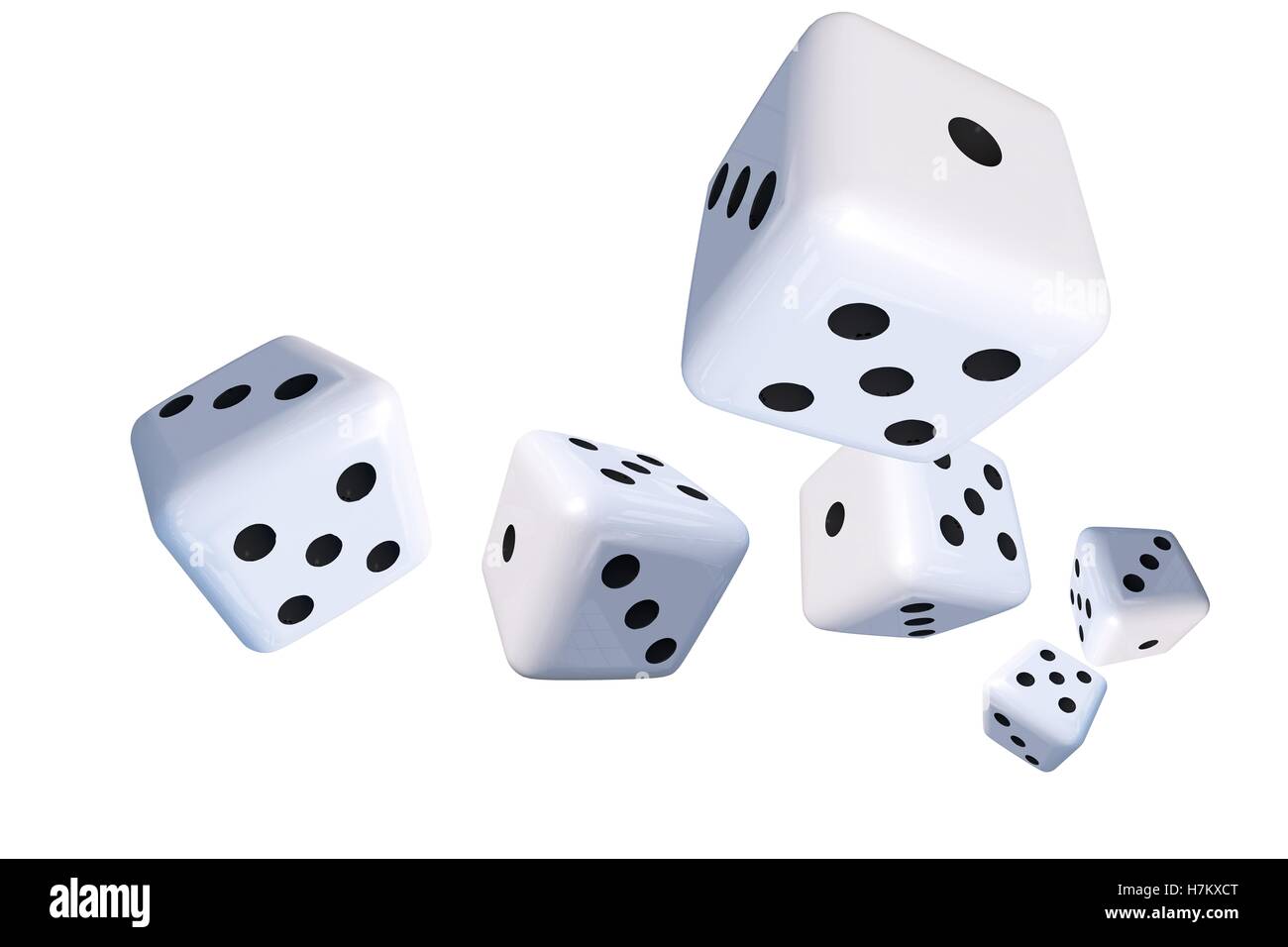 Board Game Pieces and Dice, 3D rendering isolated on white background Stock  Photo - Alamy