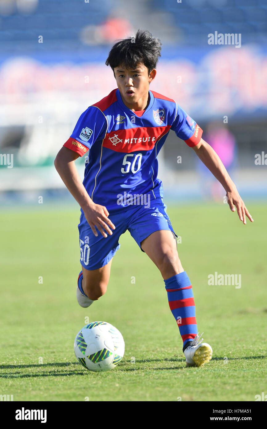 Tokyo Japan 5th Nov 16 Takefusa Kubo Fc Tokyo U 23 Football Soccer 16 J3 League Match Between F C Tokyo U 23 1 2 Ac Nagano Parceiro At Komazawa Olympic Park Stadium In Tokyo Japan C