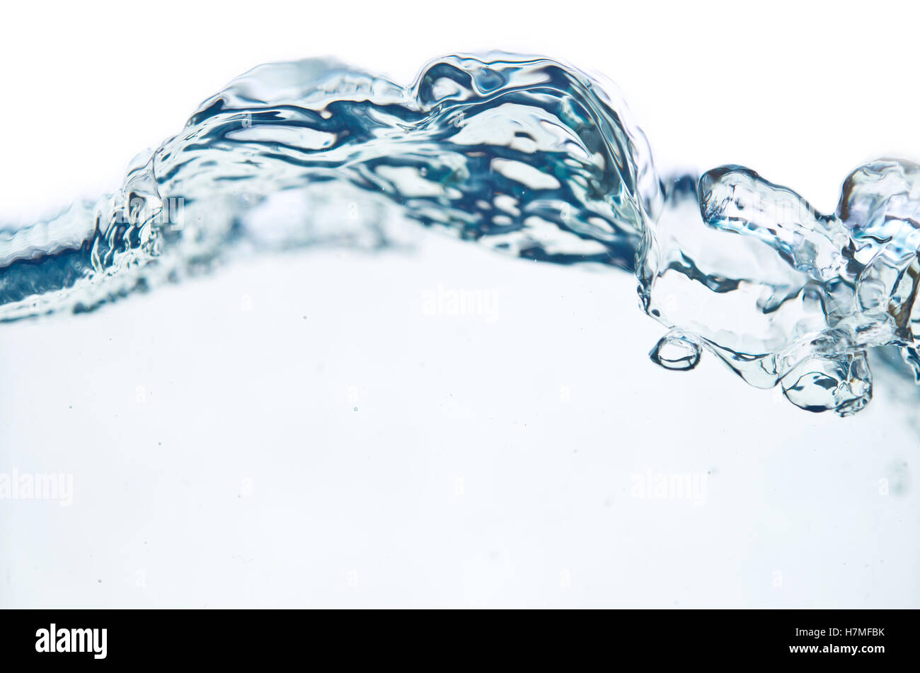 water wave isolated on white background Stock Photo - Alamy