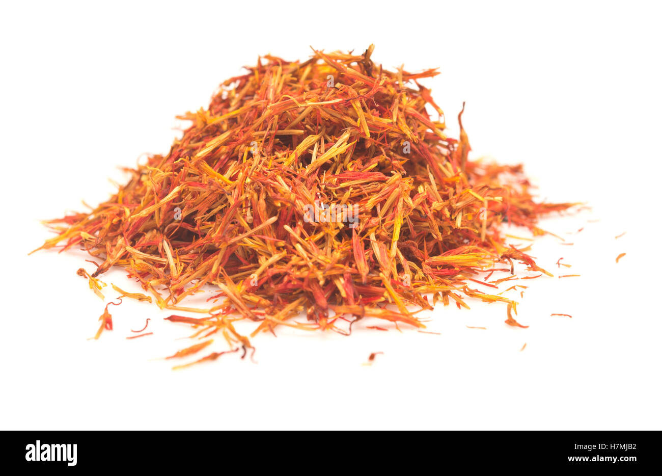 Saffron on white background hi-res stock photography and images - Alamy