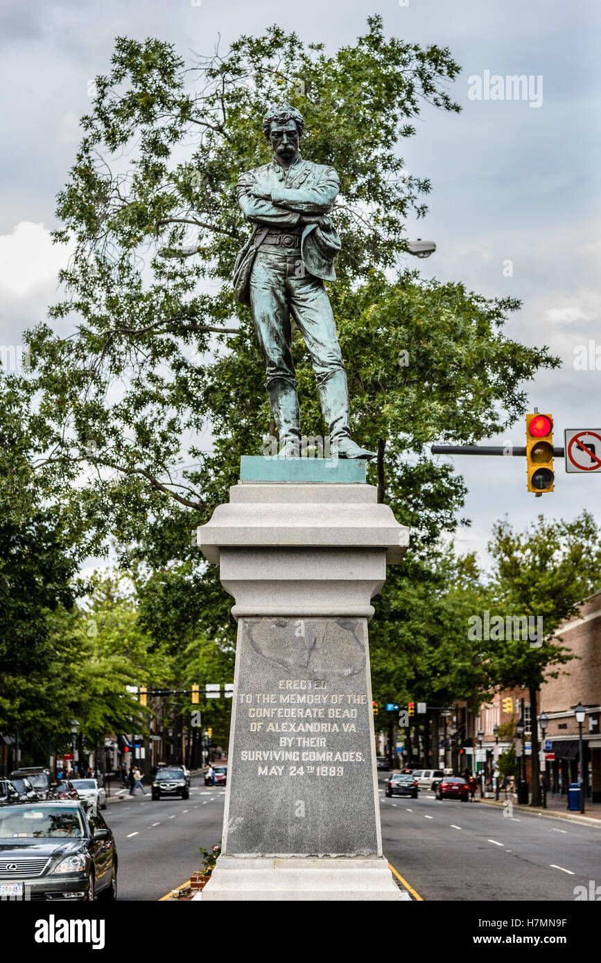 Appomattox bronze statue, South Washington Street and Prince Street