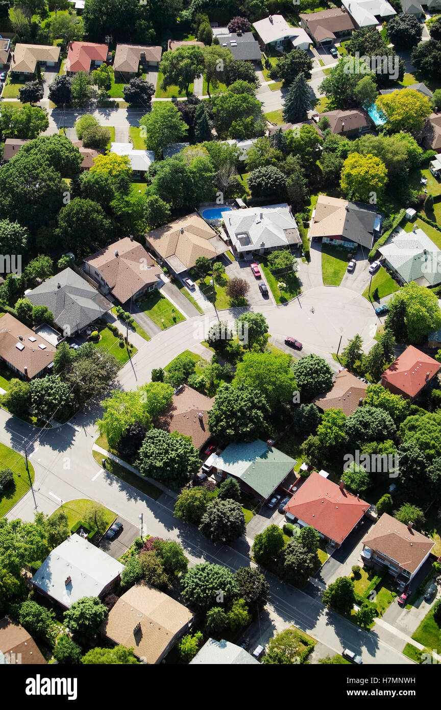 Aerial view of Toronto suburbs Stock Photo Alamy