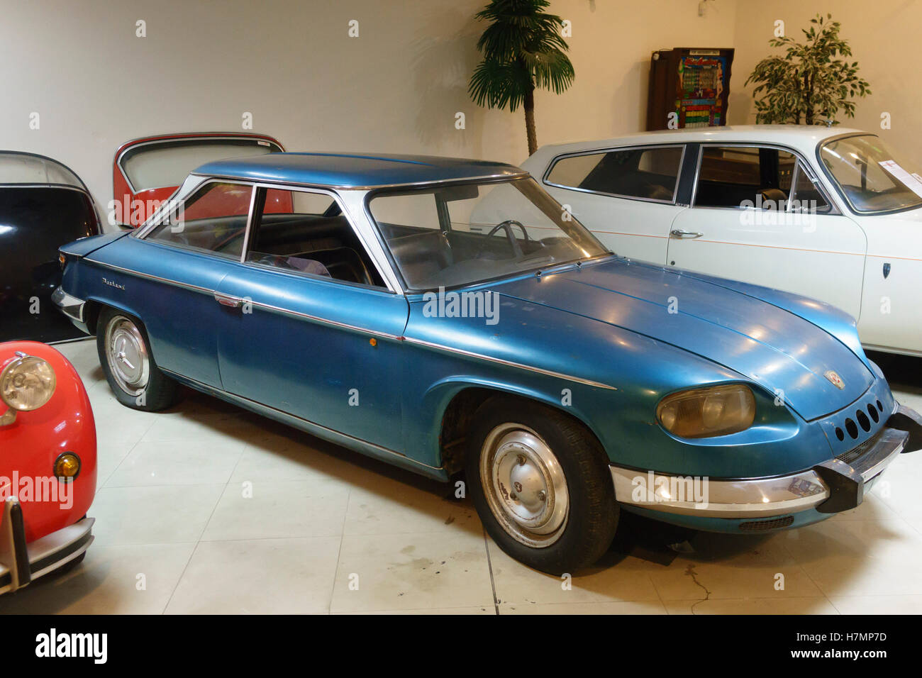 Malta Classic Car Collection, Qawra a large exhibit of 20th century automobiles Stock Photo