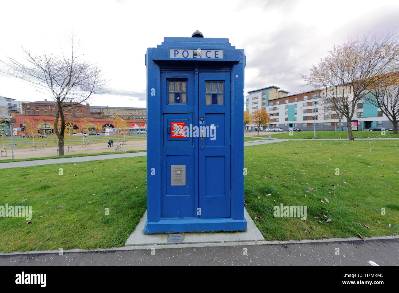 Doctor Who Tardis style police box near the barrows market Glasgow ...