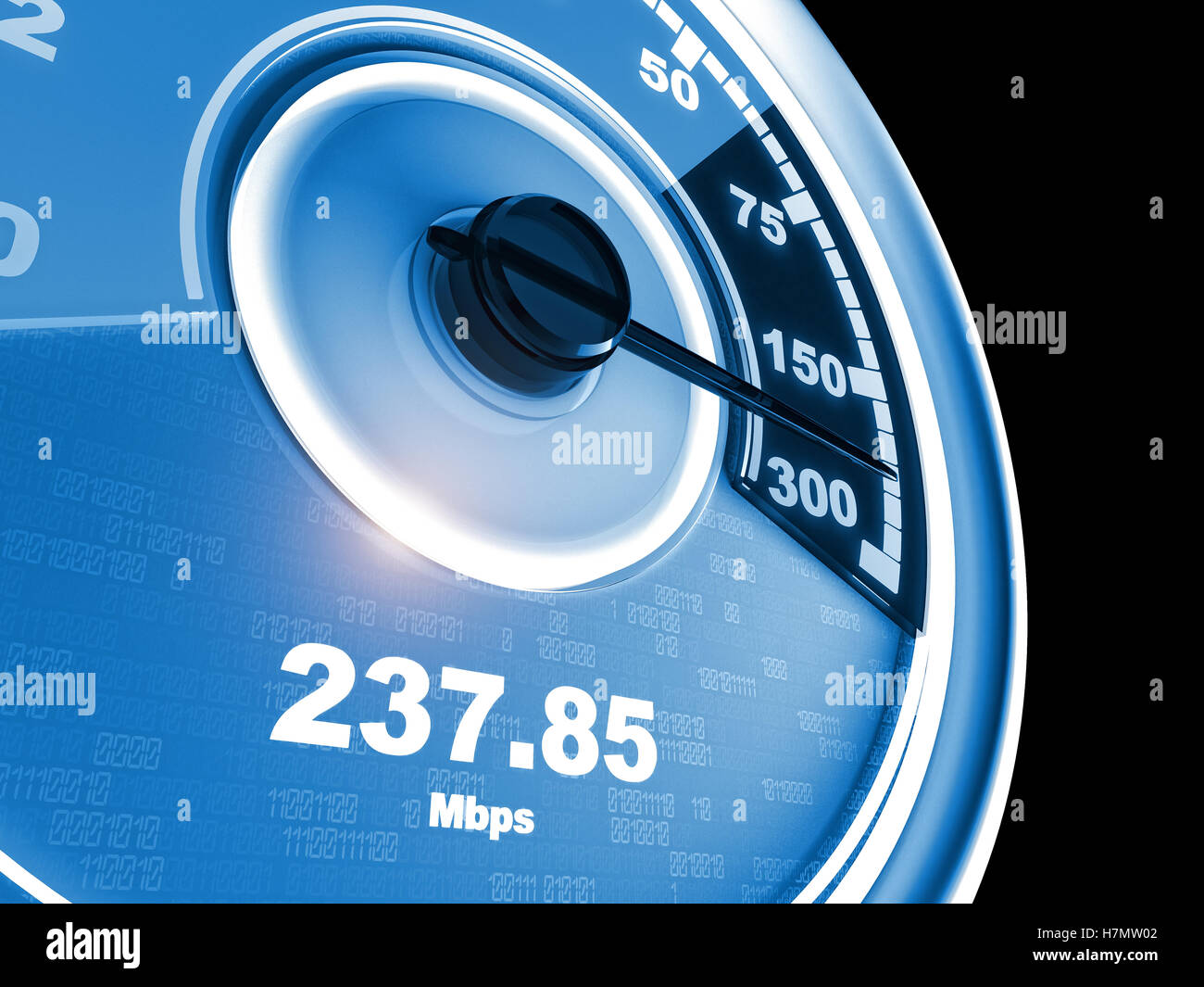internet connection speedometer 3d rendering Stock Photo