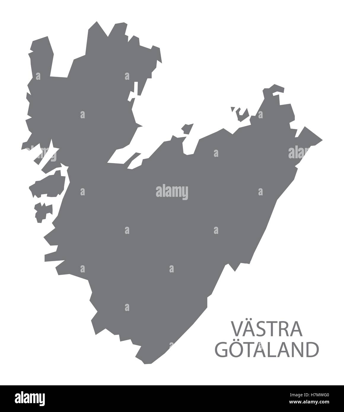 Vastra Gotaland Sweden Map Vastra Gotaland Vector Vectors High Resolution Stock Photography And Images  - Alamy