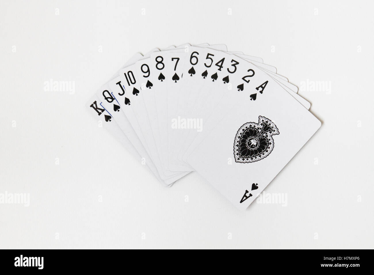 Poker Cards Spades Stock Photo Alamy
