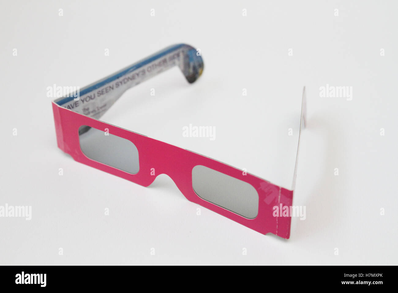 disposable 3d paper glasses Stock Photo