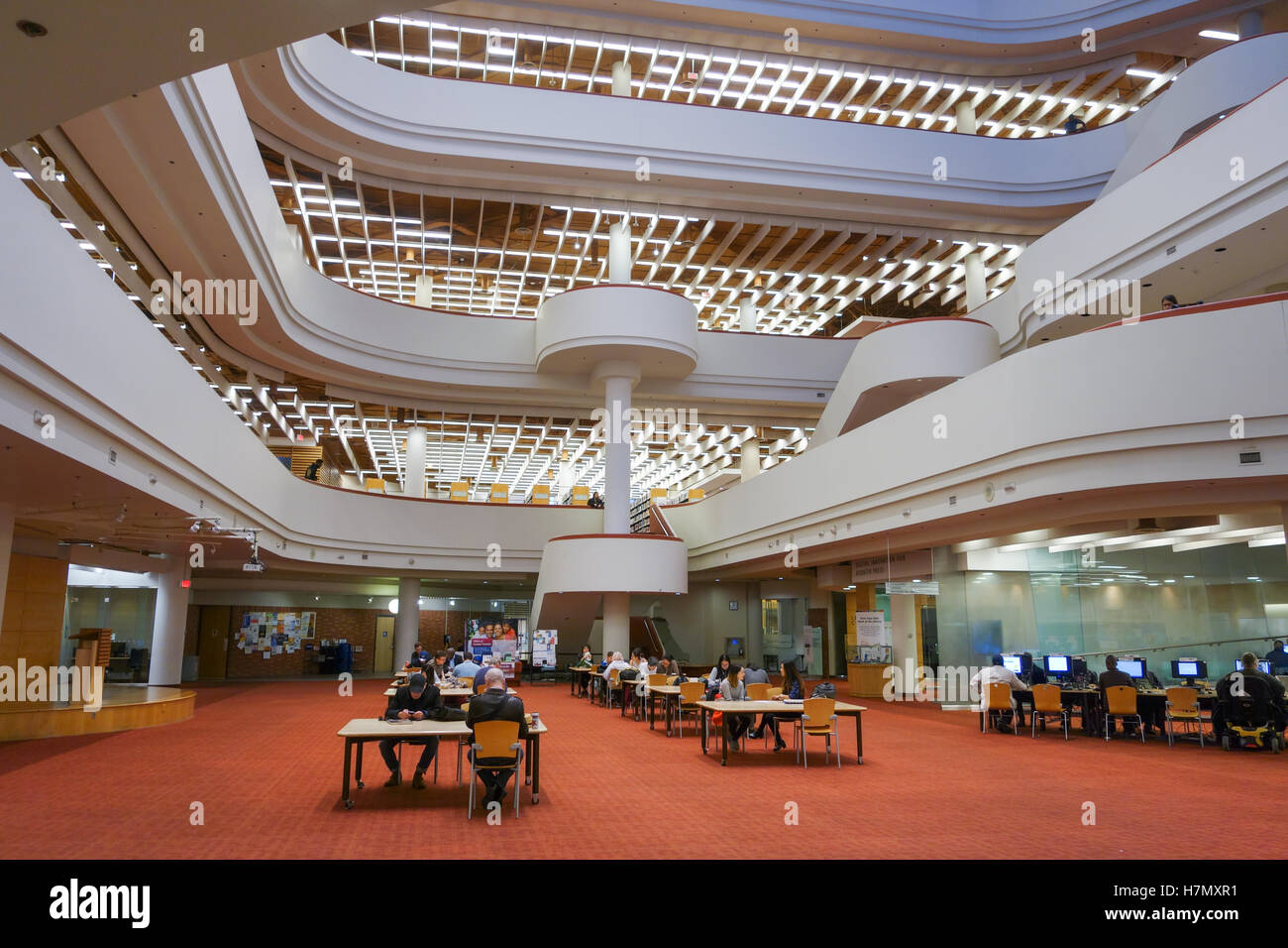 toronto reference library interior Stock Photo