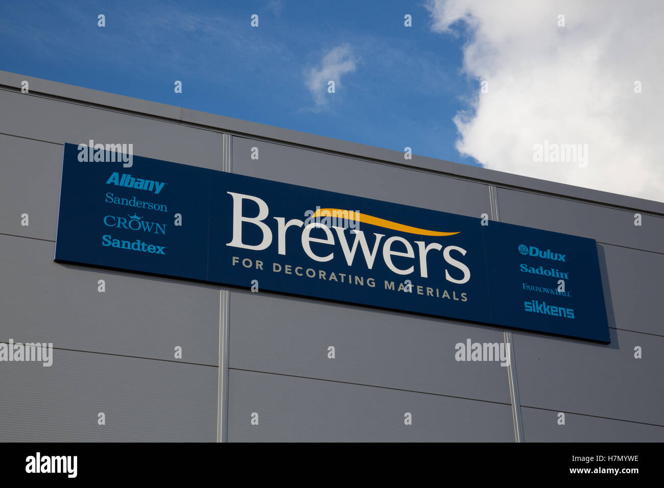 Brewers trade centre signage Stock Photo