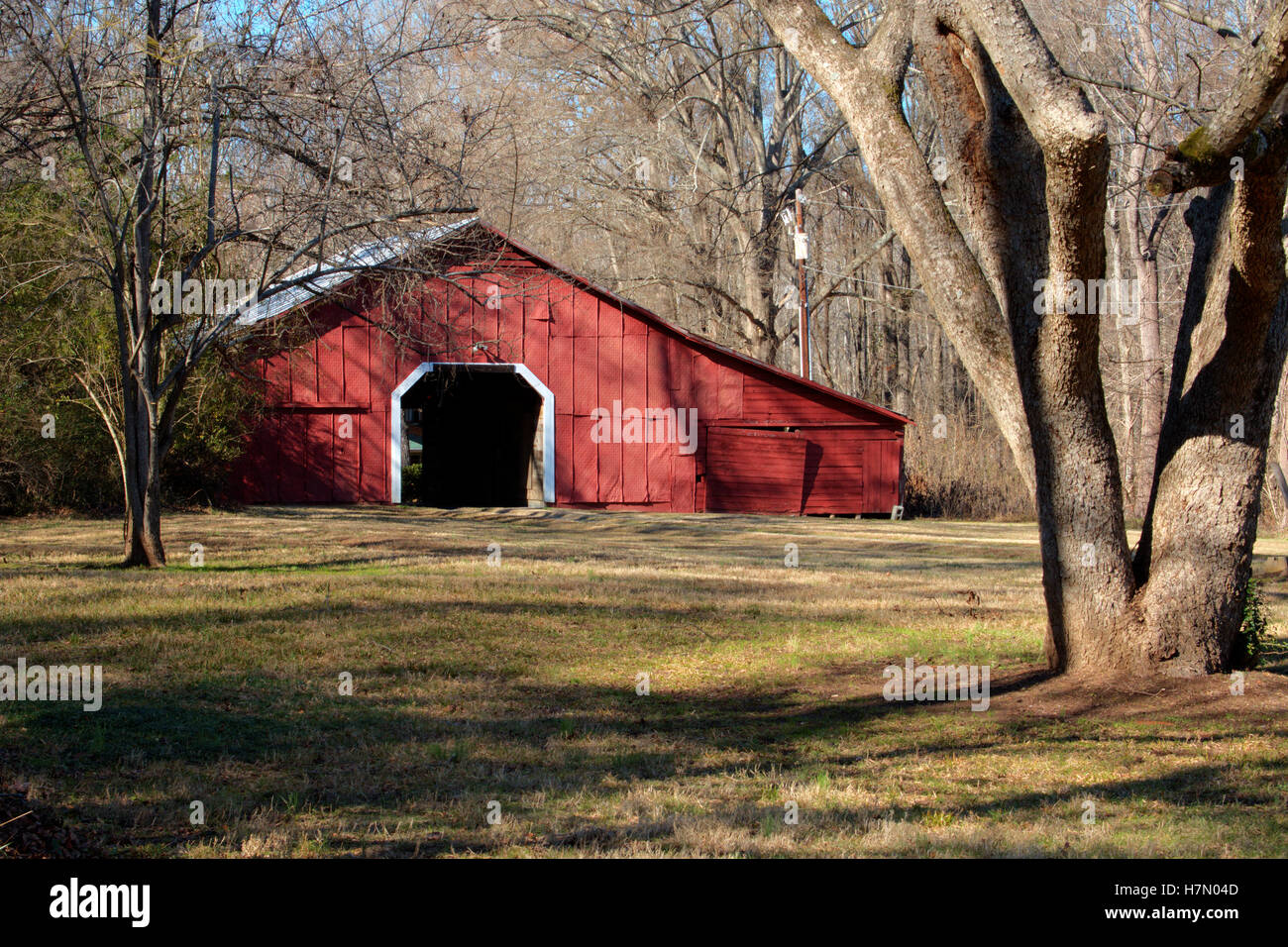 Red Barn near Mint Hill, NC Stock Photo Alamy