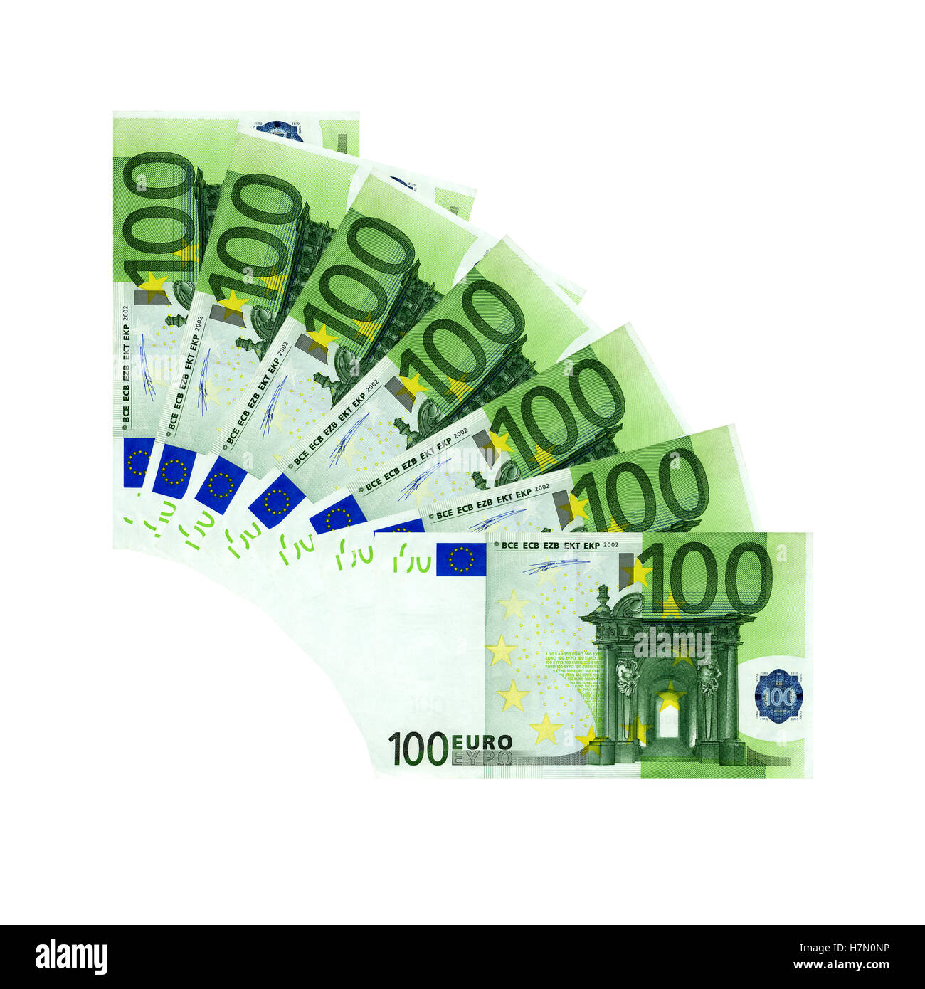 euro 100 Stock Photo