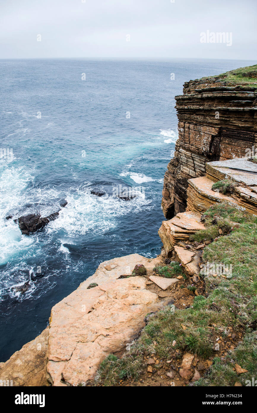 Panorama of Orkney coastline Yesnaby cliff landscape 7 Stock Photo - Alamy