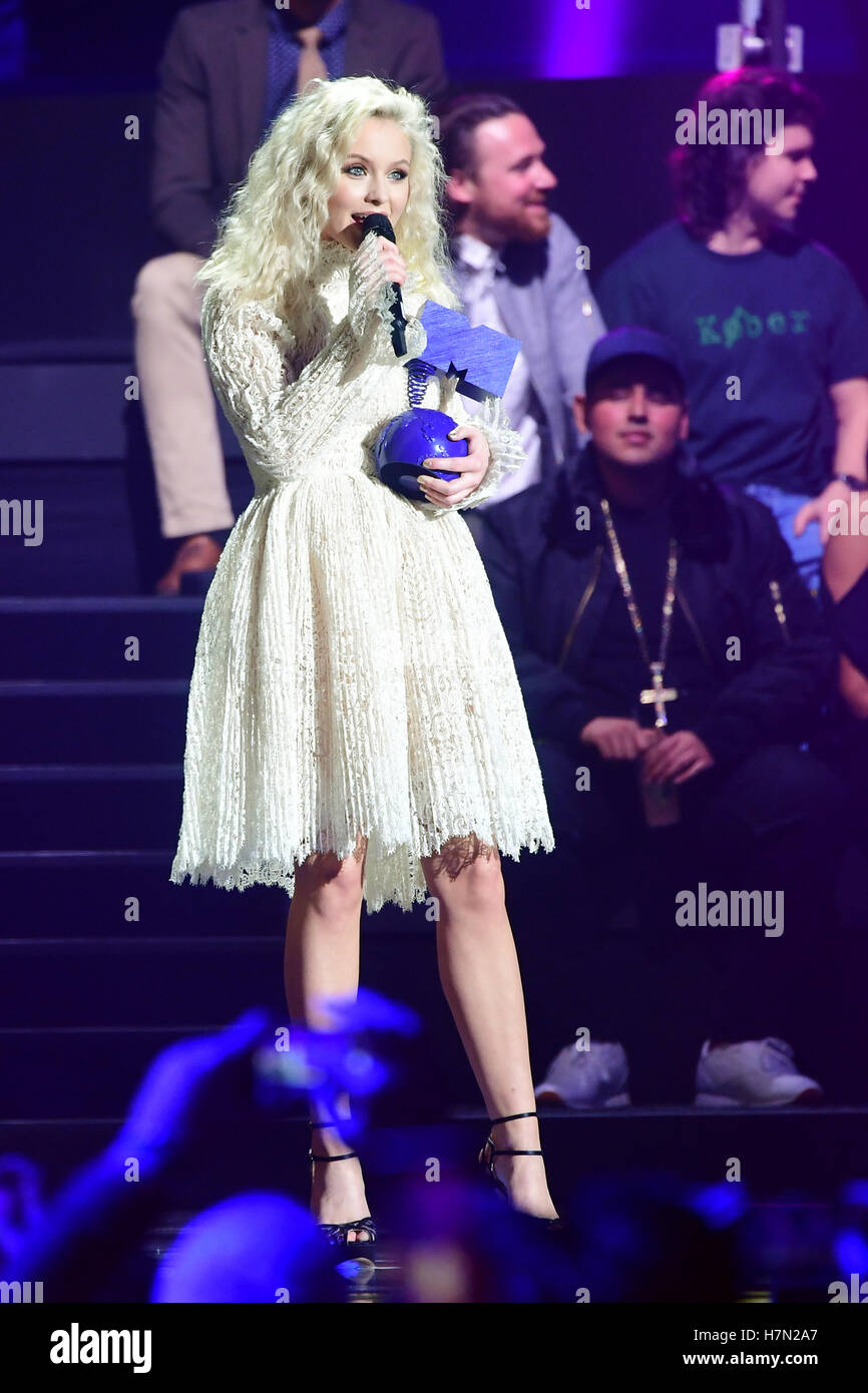 Zara Larsson during the European MTV Europe Music Awards at the Ahoy  Rotterdam, Netherlands Stock Photo - Alamy